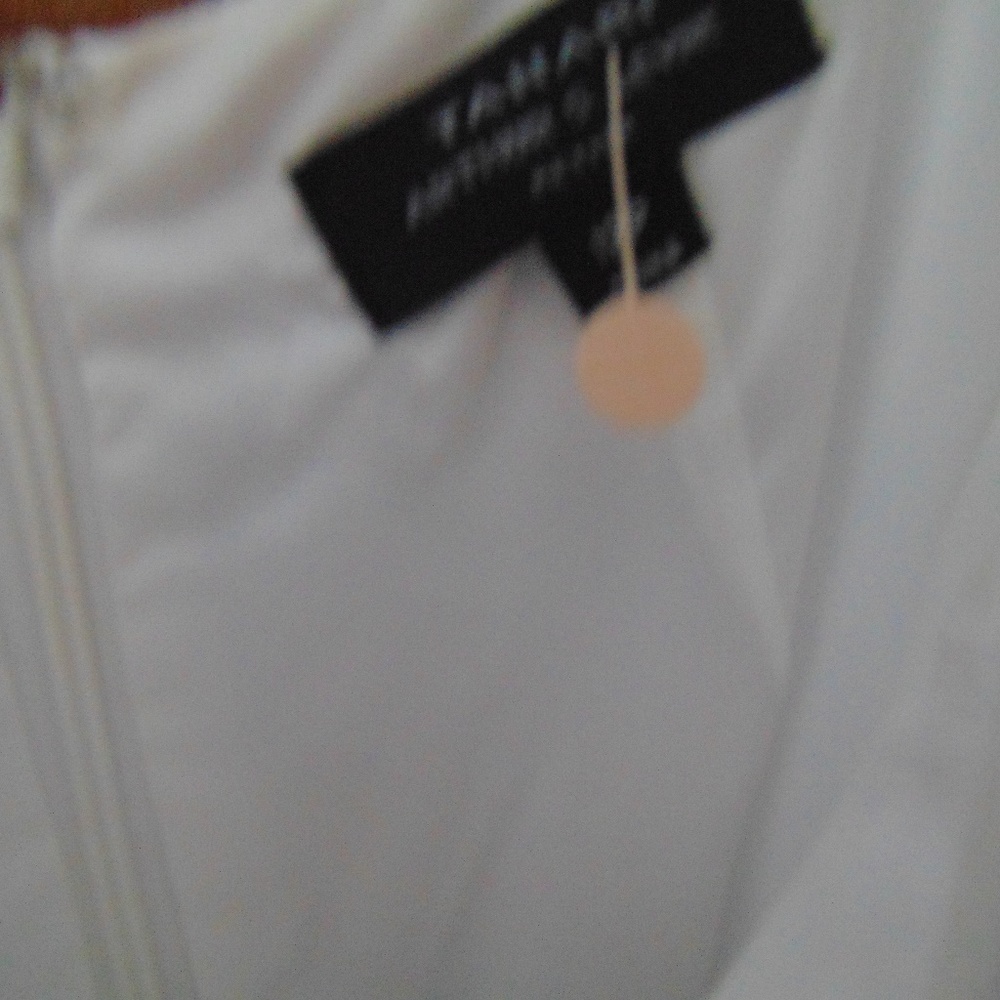 white top silk dress navy bottom